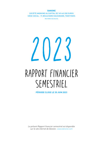 Thumbnail Danone Half-year Report 2023-h1