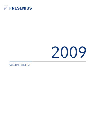 Thumbnail Fresenius Annual Report 2009