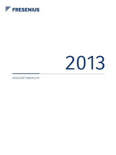 Thumbnail Fresenius Annual Report 2013