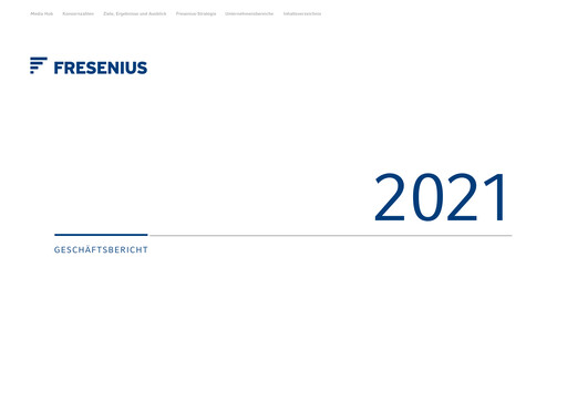 Thumbnail Fresenius Annual Report 2021