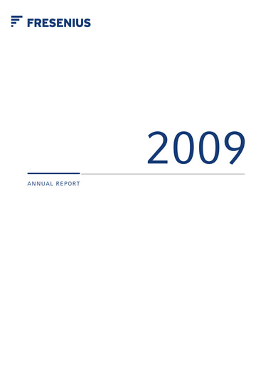 Thumbnail Fresenius Annual Report 2009