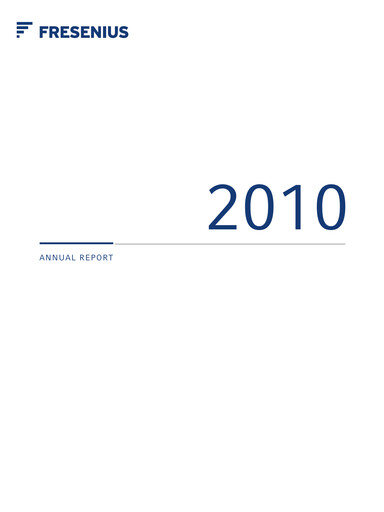 Thumbnail Fresenius Annual Report 2010