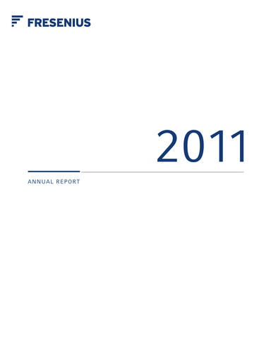 Thumbnail Fresenius Annual Report 2011