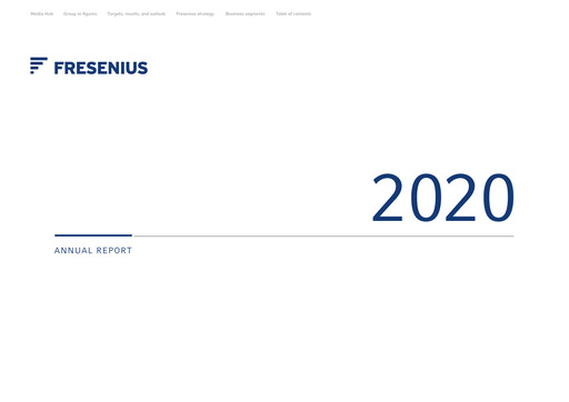 Thumbnail Fresenius Annual Report 2020
