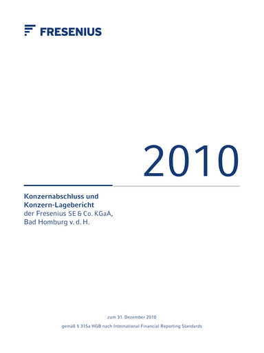 Thumbnail Fresenius Financial Report 2010