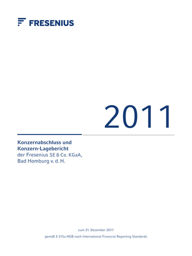 Thumbnail Fresenius Financial Report 2011