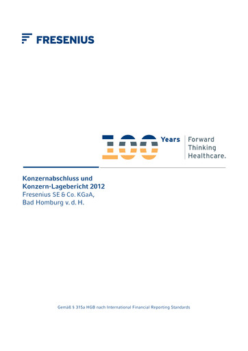 Thumbnail Fresenius Financial Report 2012