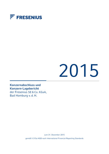 Thumbnail Fresenius Financial Report 2015