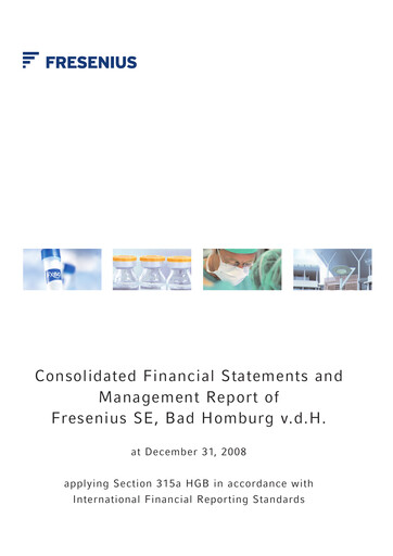 Thumbnail Fresenius Financial Report 2008