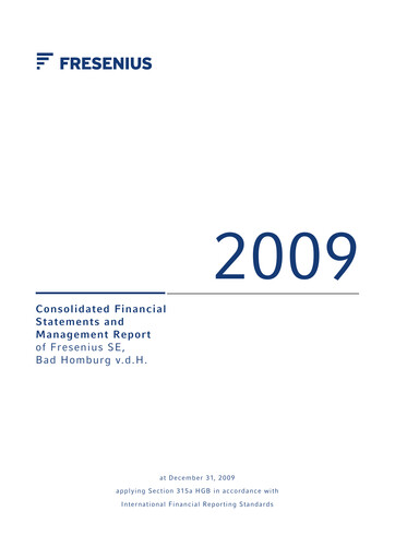 Thumbnail Fresenius Financial Report 2009