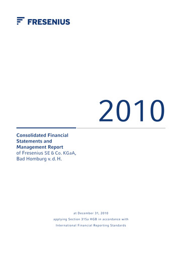 Thumbnail Fresenius Financial Report 2010