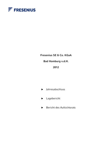 Thumbnail Fresenius Financial Statement 2012