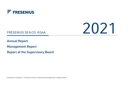 Thumbnail Fresenius Financial Statement 2021