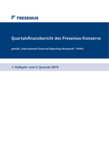 Thumbnail Fresenius Half-year Report 2019-h1