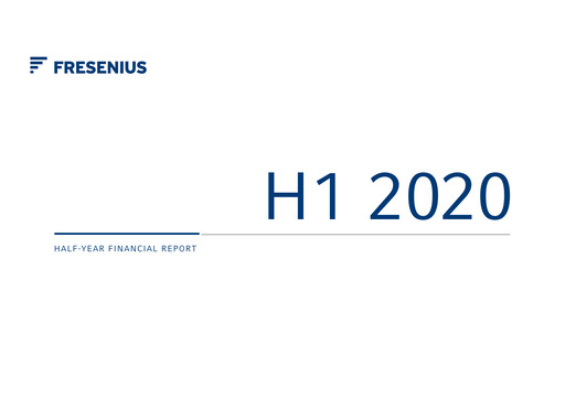 Miniature Fresenius Rapport semestriel 2020-h1