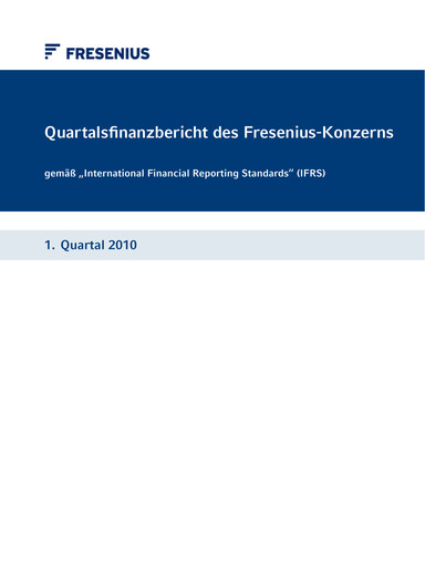 Thumbnail Fresenius Quarterly Report 2010-q1