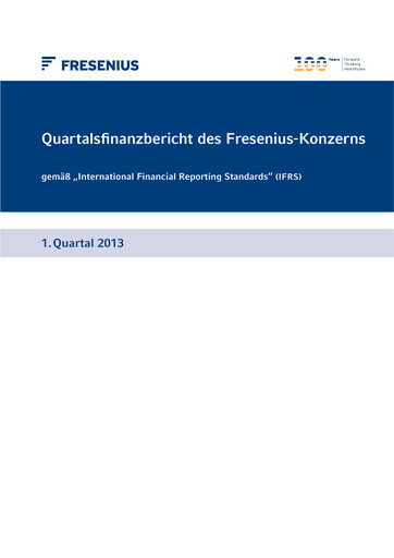 Thumbnail Fresenius Quarterly Report 2013-q1