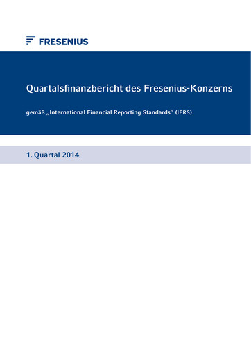 Thumbnail Fresenius Quarterly Report 2014-q1