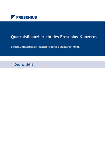 Thumbnail Fresenius Quarterly Report 2016-q1
