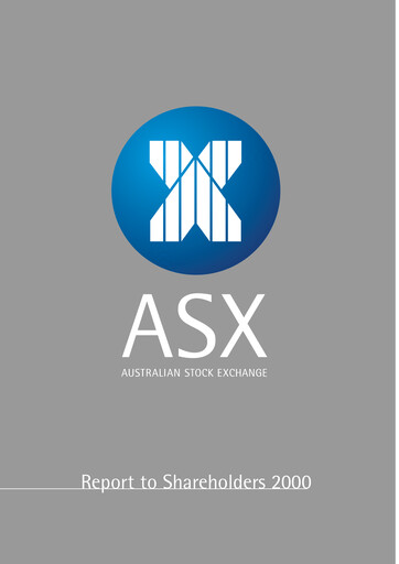 Thumbnail ASX Annual Report 2000