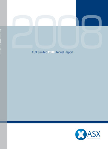 Thumbnail ASX Annual Report 2008