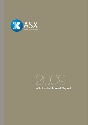 Thumbnail ASX Annual Report 2009