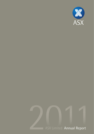 Thumbnail ASX Annual Report 2011