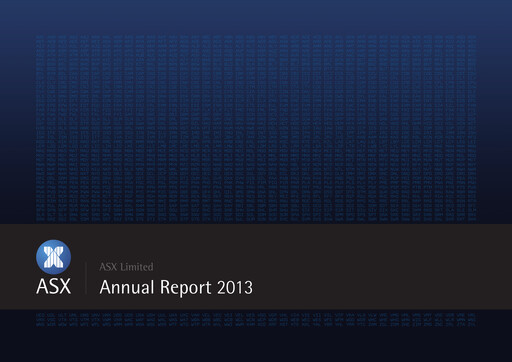 Thumbnail ASX Annual Report 2013
