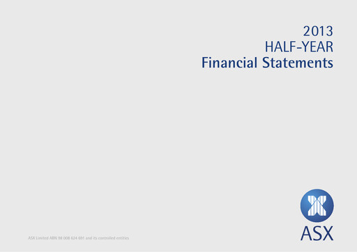 Miniature ASX Rapport semestriel 2013-h1