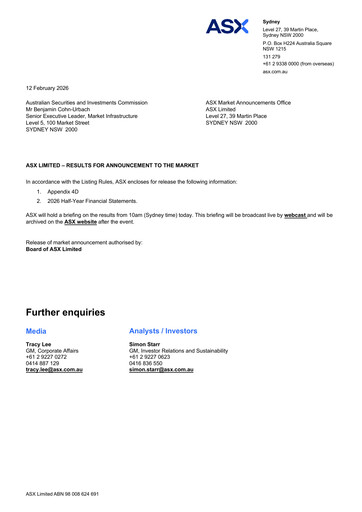 Thumbnail ASX Half-year Report 2026-h1