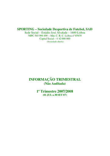 Thumbnail Sporting Clube de Portugal Quarterly Report 2007-2008-q1