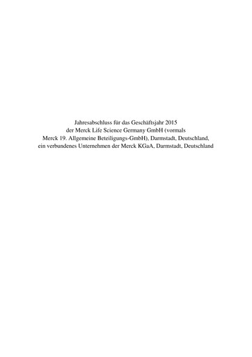 Thumbnail Merck KGaA Financial Statement 2015