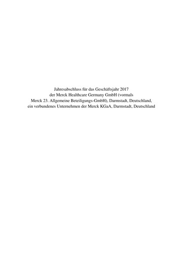 Thumbnail Merck KGaA Financial Statement 2017