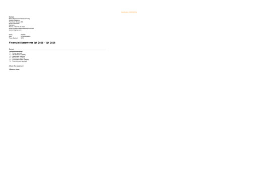 Thumbnail Merck KGaA Financial Statement 2026-q1