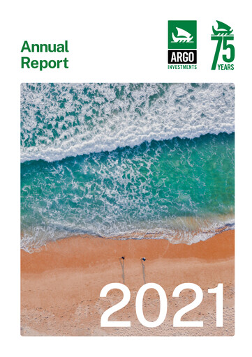 Thumbnail Argo Investments Annual Report 2021