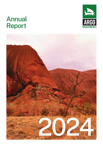 Thumbnail Argo Investments Annual Report 2024