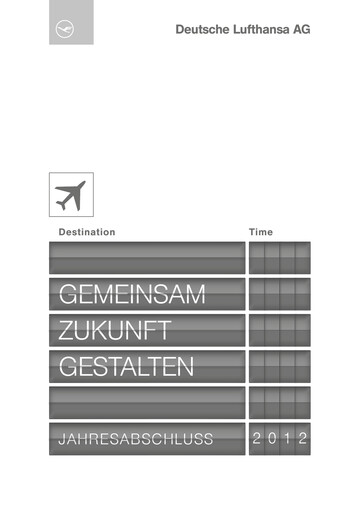 Thumbnail Lufthansa Financial Statement 2012