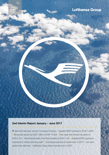 Thumbnail Lufthansa Half-year Report 2017-h1