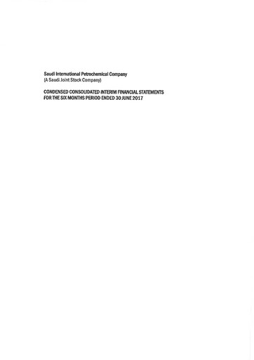 Thumbnail Saudi International Petrochemical Company (Sipchem) Financial Statement 2017-h1