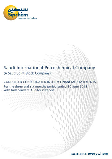 Thumbnail Saudi International Petrochemical Company (Sipchem) Financial Statement 2018-h1