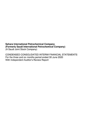 Thumbnail Saudi International Petrochemical Company (Sipchem) Financial Statement 2020-h1