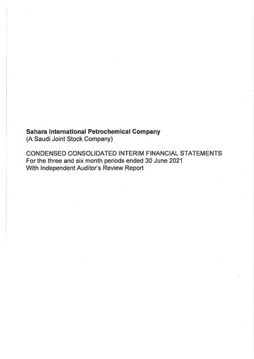 Thumbnail Saudi International Petrochemical Company (Sipchem) Financial Statement 2021-h1