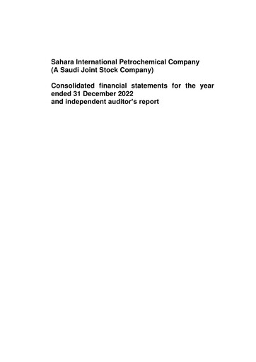 Thumbnail Saudi International Petrochemical Company (Sipchem) Financial Statement 2022