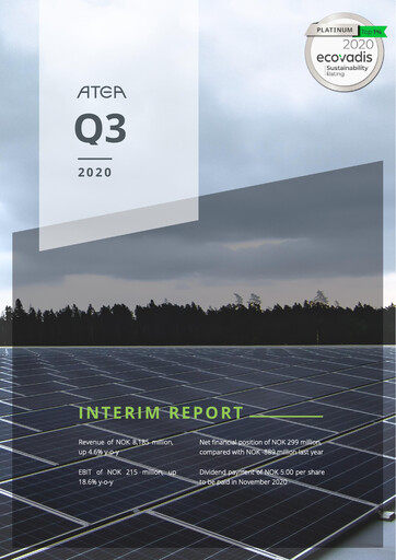 Thumbnail Atea ASA Quarterly Report 2020-q3