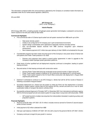 Vorschaubild AFC Energy Halbjahresbericht 2022-h1