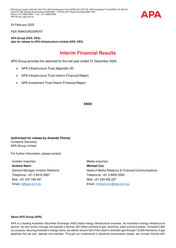 Miniature APA Group Rapport semestriel 2025-h1