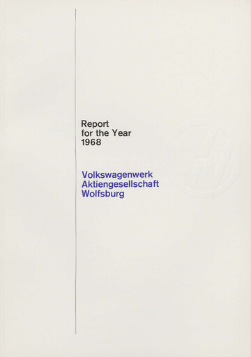 Thumbnail Volkswagen Annual Report 1968