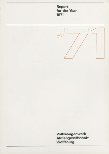 Thumbnail Volkswagen Annual Report 1971