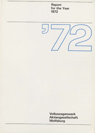 Thumbnail Volkswagen Annual Report 1972