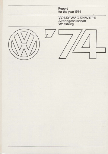 Thumbnail Volkswagen Annual Report 1974